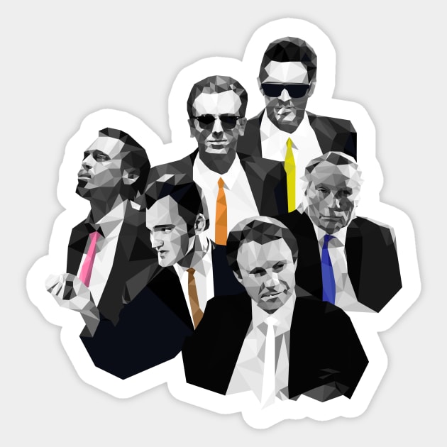 reservoir dogs Sticker by aye_artdg